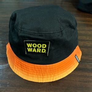 Woodward black and orange bucket hat